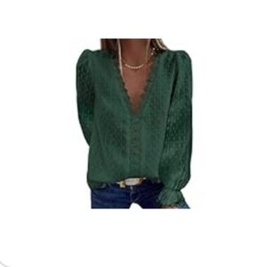 SHEWIN GREEN BLOUSE